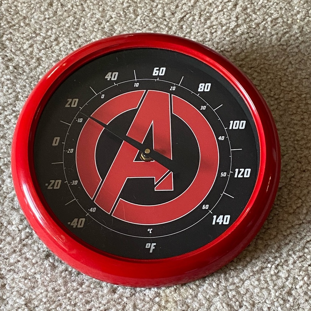 New Avengers Logo 10in outdoor thermometer